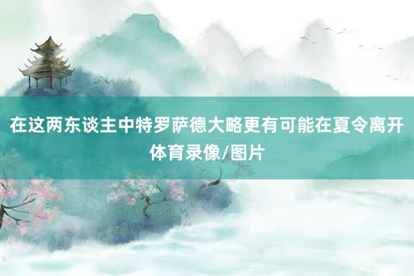 在这两东谈主中特罗萨德大略更有可能在夏令离开体育录像/图片