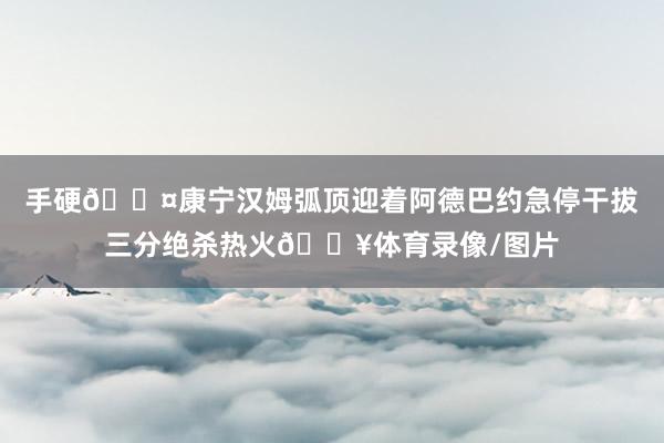 手硬😤康宁汉姆弧顶迎着阿德巴约急停干拔三分绝杀热火🔥体育录像/图片