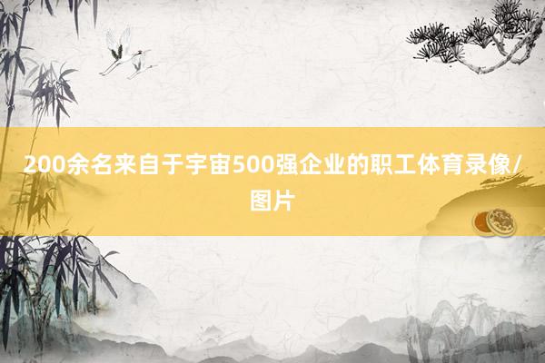 200余名来自于宇宙500强企业的职工体育录像/图片
