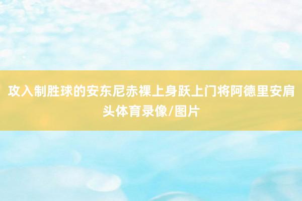 攻入制胜球的安东尼赤裸上身跃上门将阿德里安肩头体育录像/图片