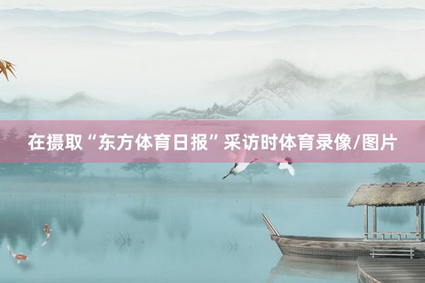 在摄取“东方体育日报”采访时体育录像/图片
