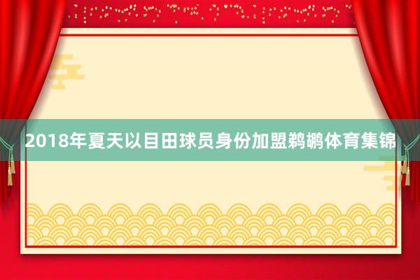 2018年夏天以目田球员身份加盟鹈鹕体育集锦