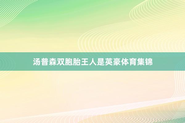 汤普森双胞胎王人是英豪体育集锦