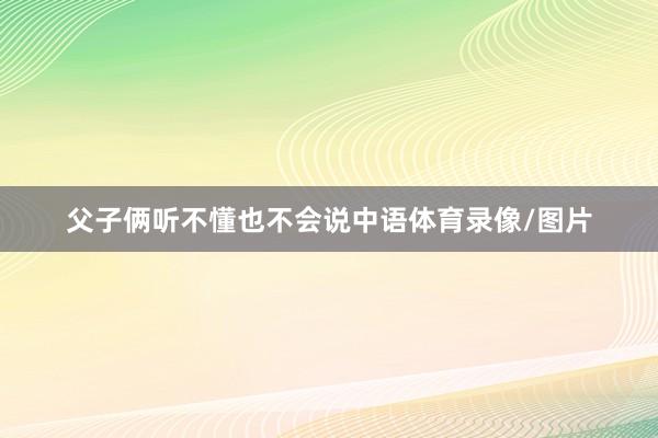 父子俩听不懂也不会说中语体育录像/图片