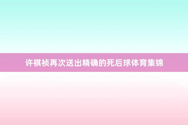 许祺祯再次送出精确的死后球体育集锦
