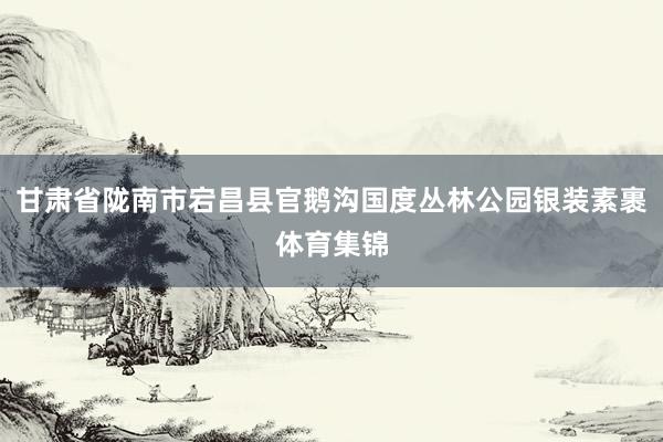 甘肃省陇南市宕昌县官鹅沟国度丛林公园银装素裹体育集锦