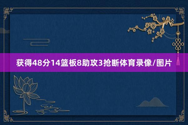 获得48分14篮板8助攻3抢断体育录像/图片