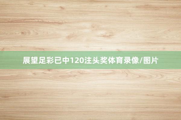 展望足彩已中120注头奖体育录像/图片