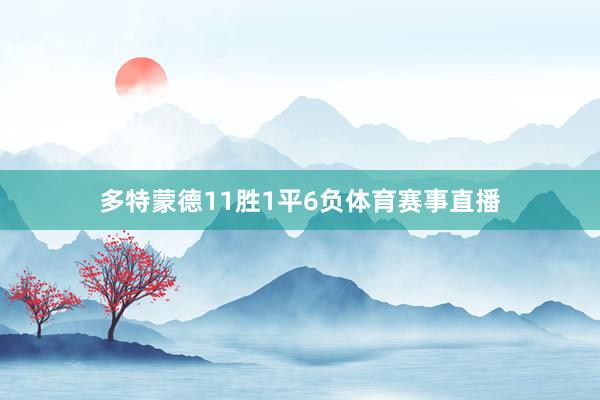 多特蒙德11胜1平6负体育赛事直播