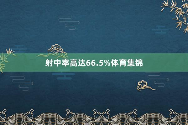射中率高达66.5%体育集锦