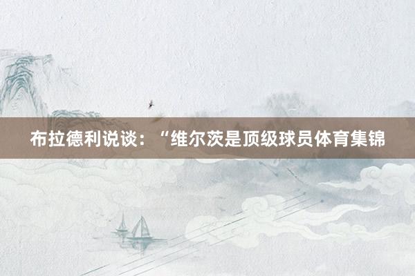 布拉德利说谈:“维尔茨是顶级球员体育集锦